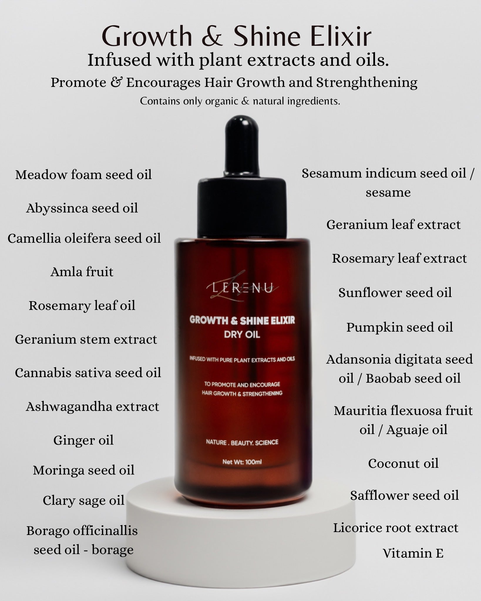 GROWTH & SHINE ELIXIR- DRY OIL